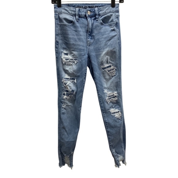American Eagle Size 2 Short Super Hi Rise Jegging. Preowned - Picture 1 of 9